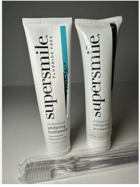 Supersmile Fluoride Free Toothpaste Accelerator & Brush-Orignal Mint-NEW-A700474